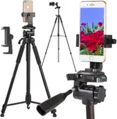 Statywy fotograficzne - Statyw PHOENIX CG-2015 z adapterem do smartfona - miniaturka - grafika 1