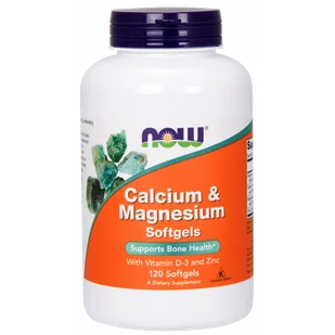 Now Foods NOW Calcium&Magnesium Softgels 120caps - Witaminy i minerały - miniaturka - grafika 1
