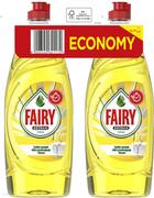 Płyny do naczyń - Płyn do mycia naczyń Fairy Extra + Cytryna 2 x 650 ml (8006540621172) - miniaturka - grafika 1