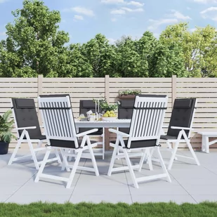 Poduszki na krzesła z wysokim oparciem, 6 szt., antracytowe - Poduszki ogrodowe - miniaturka - grafika 1