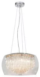 Rabalux Nowoczesna LAMPA wisząca OPRAWA kryształowa MONA 2917 IP20 halogenowa Chrom przezroczysty - Lampy sufitowe - miniaturka - grafika 1