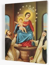 Matka Boża Pompejańska - obraz religijny na płótnie - Ikony i obrazy sakralne - miniaturka - grafika 1