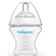 Butelki dla niemowląt - Babyono - Butelka ze smoczkiem pojemność 180 ml - miniaturka - grafika 1