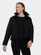 Kurtki i kamizelki sportowe damskie - adidas Kurtka przejściowa BSC Insulated Jacket HG8757 Czarny Loose Fit - miniaturka - grafika 1