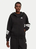 Bluzy damskie - adidas Bluza Future Icons 3-Stripes JE0171 Czarny Regular Fit - miniaturka - grafika 1