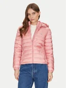 Kurtki damskie - Guess Jeans Kurtka puchowa W5RL99 WHAB2 Różowy Regular Fit - miniaturka - grafika 1