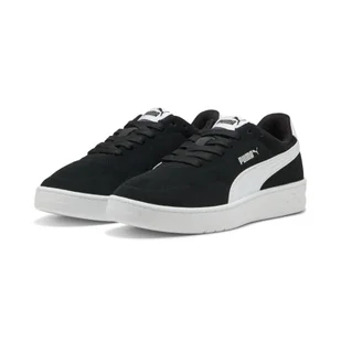 Damskie sneakersy Court Lally z zamszu PUMA Black White - Buty trekkingowe damskie - miniaturka - grafika 1