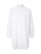 Bluzki damskie - TOM TAILOR Damski bluzka longstyle 1032857, 20000 - White, 40 - miniaturka - grafika 1