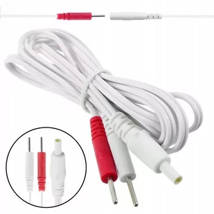 Przewód Kabel Żeński Pin 2Mm Tens Ems 2 Elektrody - Akcesoria do rehabilitacji - miniaturka - grafika 1