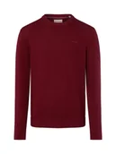 Swetry męskie - Gant Męski sweter z dzianiny Mężczyźni Bawełna czerwony wypukły wzór tkaniny, M - miniaturka - grafika 1