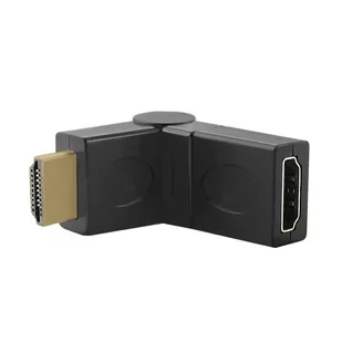 Qoltec przejściówka HDMI męska / HDMI żeńska (kąt./obrot.) KKQTKPBV0020 [1824848] - Adaptery i przejściówki - miniaturka - grafika 2