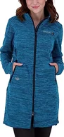 Płaszcze damskie - Deproc Active Damski lekki płaszcz softshellowy krótki płaszcz Windstopper kurtka softshellowa kurtka przejściowa ELMSDALE LONG II, turkusowy, 46 - miniaturka - grafika 1