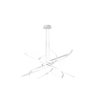 Lampy sufitowe - Nowoczesna lampa wisząca Tornado Aluminium Biała Led 69W D.80Cm Naturalne światło - miniaturka - grafika 1