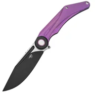 Noże - Nóż składany Bestech Seraph Purple Titanium, Black Stonewashed/Satin M390 by Kombou (BT2403C) - miniaturka - grafika 1