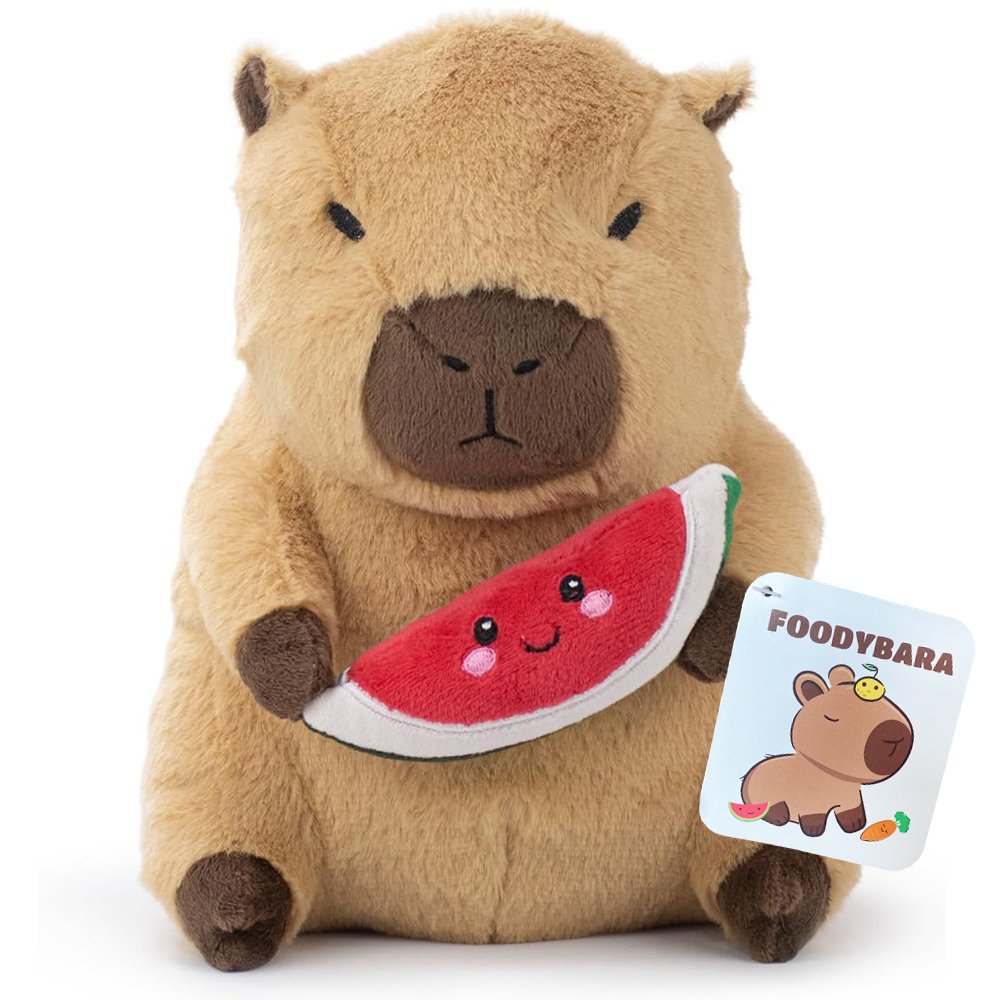 Maskotka Kapibara Z Arbuzem 24 cm Premium Miękka Świetna Jakość