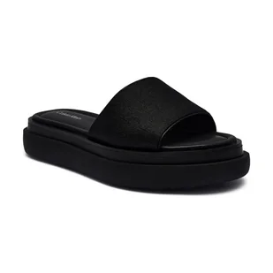 Calvin Klein Klapki z dodatkiem skóry - Klapki i japonki damskie - miniaturka - grafika 1