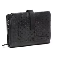 Portfele - Abbacino Mały portfel w wycinanej skórze, Szary, Única - miniaturka - grafika 1