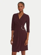 Sukienki - Rinascimento Sukienka koktajlowa CFC0020071002 Bordowy Regular Fit - miniaturka - grafika 1