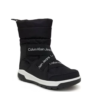 CALVIN KLEIN JEANS Ocieplane śniegowce - Buty dla dziewczynek - miniaturka - grafika 1