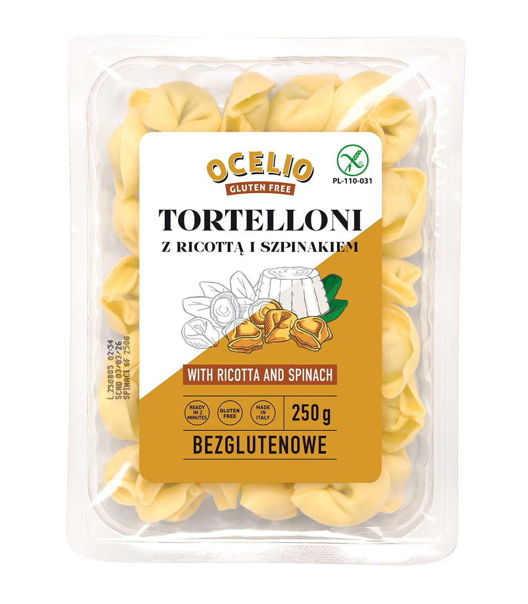 Ocelio Tortelloni z ricottą i szpinakiem 250g