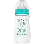 Butelki dla niemowląt - Baboo Anti-colic Glass Feeding Bottle Wide Neck butelka do karmienia 3m+ 250 ml - miniaturka - grafika 1