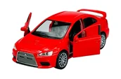 Samochody i pojazdy dla dzieci - WELLY MITSUBISHI LANCER EVOLUTION X CZERWONY 1:34 43655 - miniaturka - grafika 1