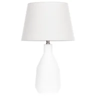 Lampy stojące - Lampa stołowa ceramiczna biała LAMBRE - miniaturka - grafika 1