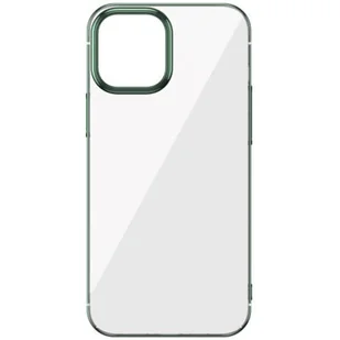 Baseus Etui Glitter Phone Case do Apple iPhone 12/12 Pro Zielony - Etui i futerały do telefonów - miniaturka - grafika 1