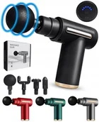 Masażery - PISTOLET DO MASAŻU MASAŻER DO PLECÓW CIAŁA STÓP ZESTAW KOŃCÓWEK KOLORY - miniaturka - grafika 1