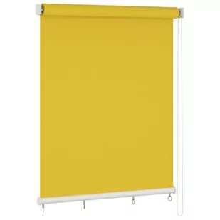 vidaXL Lumarko Roleta zewnętrzna, 220x140 cm, żółta 312869 - Rolety - miniaturka - grafika 1