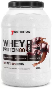 Białko 7Nutrition Whey Protein 80 2000 g Jar Chocolate (5907222544365) - Odżywki białkowe - miniaturka - grafika 1
