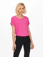 Koszulki i topy damskie - ONLY T-Shirt Moster 15106662 Różowy Loose Fit - miniaturka - grafika 1