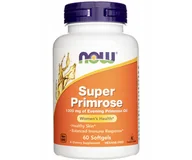 Suplementy naturalne - OLEJ Z NASION WIESIOŁKA (Super Primrose) 1300mg 60 kapsułek NOW Foods - miniaturka - grafika 1