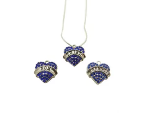 Biżuteria ZORKA Naszyjnik dla mażoretki - Zestaw Niebieski - Pozostały sprzęt i akcesoria do ćwiczeń - miniaturka - grafika 1