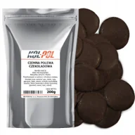 Dodatki do ciast w proszku - POLEWA CZEKOLADOWA CIEMNA 200g Do rozpuszczania Krążki do deserów Kol-Pol - miniaturka - grafika 1