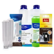 Akcesoria i części do ekspresów do kawy - Zestaw Melitta - AL-TES46 2szt, Latteo 500ml, Verde 250, MELITTA Perfect Clean Tabletki czyszczące - miniaturka - grafika 1