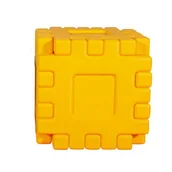 Place zabaw - duże klocki edukacyjne King - żółty - miniaturka - grafika 1