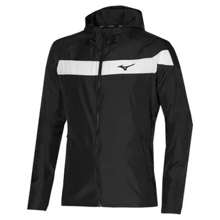 Mizuno Męska kurtka z kapturem tenis, czarna, L - Kurtki męskie - miniaturka - grafika 1