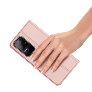 Dux Ducis Skin Pro kabura etui pokrowiec z klapką Xiaomi Poco F4 5G różowy - Etui i futerały do telefonów - miniaturka - grafika 6