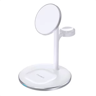 Choetech T585-F indukcyjna stacja ładująca 3w1 iPhone 12/13, AirPods Pro, Apple Watch biały - Ładowarki do telefonów - miniaturka - grafika 2