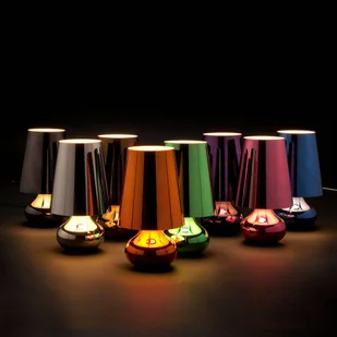 Kartell Cindy lampa stołowa LED niebieski metallic - Lampy stojące - miniaturka - grafika 2