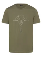 Koszulki męskie - JOOP! Koszulka męska - Alerio-3 Mężczyźni Bawełna zielony nadruk, XL - miniaturka - grafika 1