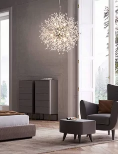 Vildevik Silver Deluxe Lampa wisząca Żyrandol Glamour Silver 12 Vildevik 11486 silver Vildevik - Lampy sufitowe - miniaturka - grafika 1