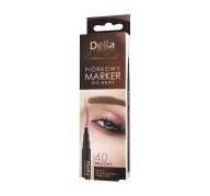 Akcesoria i kosmetyki do stylizacji brwi - Delia Eyebrow Expert marker do brwi 24h - brązowy - miniaturka - grafika 1