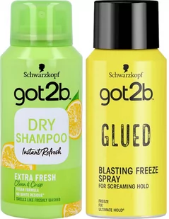 Schwarzkopf got2b Travel Smart - zestaw z suchym szamponem i utrwalającym lakierem do włosów w wersji podróżnej - Zestawy kosmetyków damskich - miniaturka - grafika 1
