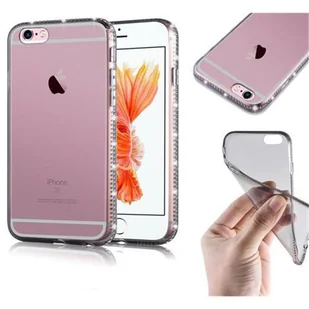 Pokrowiec Ochronny Do Apple iPhone 6 / 6S w PRZEZROCZYSTY CZARNY Etui Rhinestone Obudowa Case Cover Cadorabo - Etui i futerały do telefonów - miniaturka - grafika 1