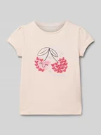 Koszulki dla dziewczynek - T-shirt z nadrukowanym motywem - miniaturka - grafika 1