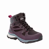 Buty trekkingowe damskie - Buty damskie w góry Jack Wolfskin FORCE STRIKER TEXAPORE MID W purple / grey - 37,5 - miniaturka - grafika 1