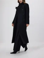 Płaszcze damskie - Reserved - Płaszcz z dodatkiem wełny - czarny - miniaturka - grafika 1