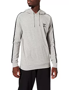 hummel Męska bluza z kapturem Hml SMU bluza, Szary Melanż, XL - Bluzy męskie - miniaturka - grafika 1